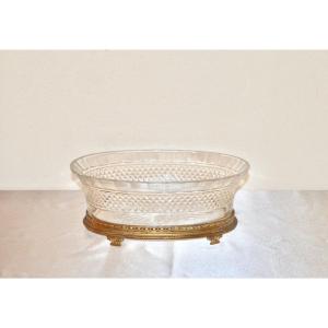 19th Century Baccarat Crystal And Gilt Bronze Centerpiece