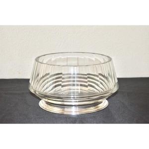 Art Deco Crystal And Sterling Silver Cup 