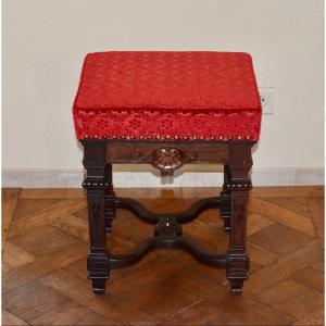 19th Century Louis XIV Style Rosewood Stool 