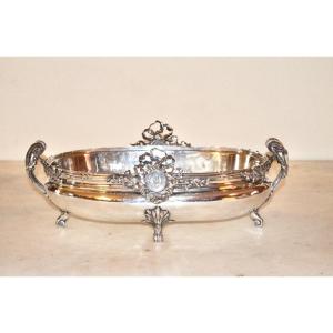 Important Solid Silver Table Planter From The Napoleon III Period