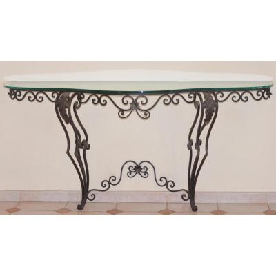 Wrought Iron Console