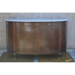 Large Louis XVI Style Mahogany Sideboard, 19th Century 