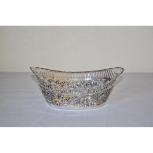 19th Century Dutch Solid Silver Bread Basket 