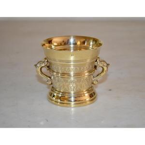 Silver-gilt Mortar By Tetard Brothers, 19th Century 