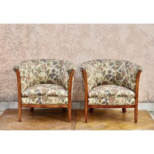 Pair Of Armchairs Circa 1925 
