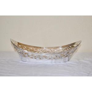 Large Solid Silver Bread Basket By Georges Falkenberg