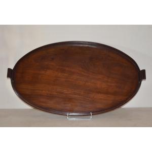 Large 19th-century Mahogany Serving Tray
