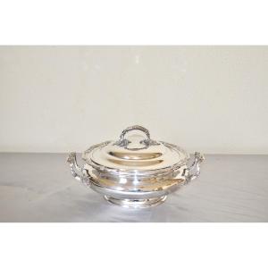 Solid Silver Vegetable Dish 19th Century
