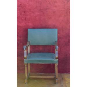 Office Chair With Ram's Head 19th Century