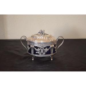 Napoleon III Silver Sugar Bowl By Lapar