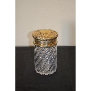 Large Crystal And Vermeil Jar 19th Century