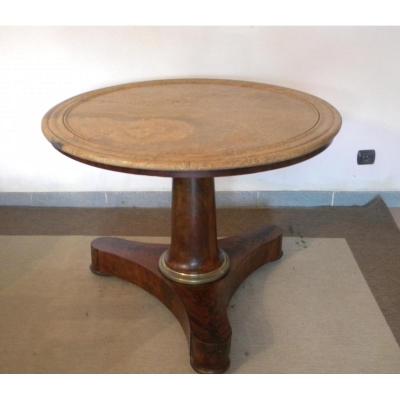 Guéridon Empire En Acajou