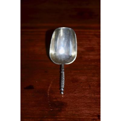 Tea Shovel In Sterling Silver Russian 19th Century