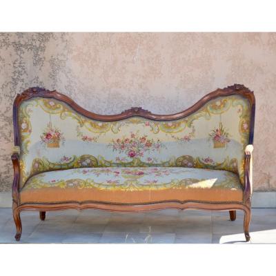 Bench Mahogany Napoleon III