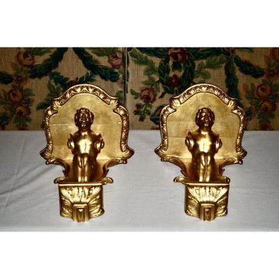 Pair Of Applique Bolsters