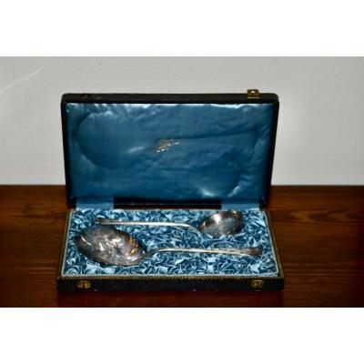 Duster And Shovel To Serve In Sterling Silver Art Nouveau