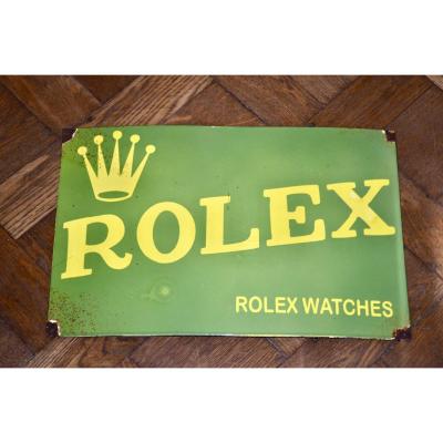 Rolex Enamel Sign