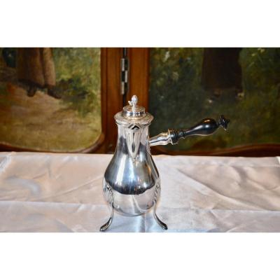 Chocolatière In Sterling Silver Early 19th Century 2nd Rooster