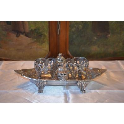 Vinegar Oil Cruet In Sterling Silver, Paris, 18th Century