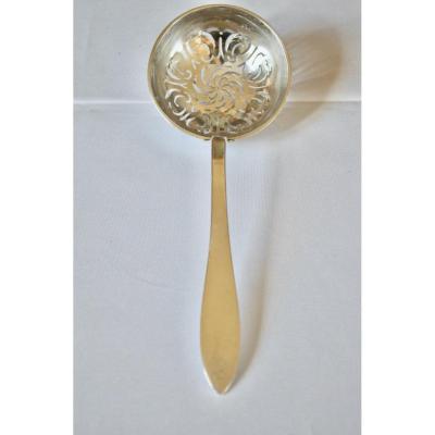Sprinkler Spoon In Sterling Silver Late 18th Century
