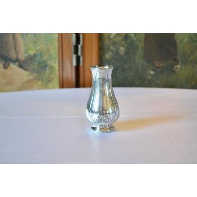 Vase In Sterling Silver Art Nouveau Period