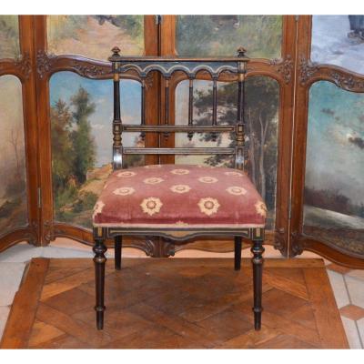 19th Century Painted Wood Fireside Chair