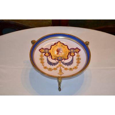 Porcelain And Bronze Cup Art Nouveau Period