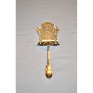 Large Toast Shovel In Sterling Silver Late 19th Century