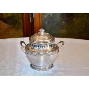 Sugar Bowl In Sterling Silver Late 19th Century