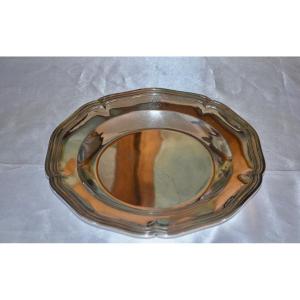Plate In Solid Silver End Of 19th Century 