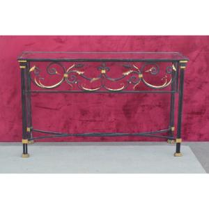 Wrought Iron Console Early 20th Century