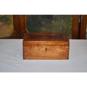 Jewelry Box In Walnut Early 19th Century