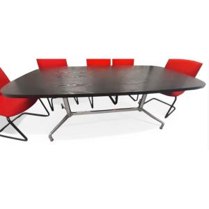 Giancarlo Piretti Table Steel And Blackened Wood