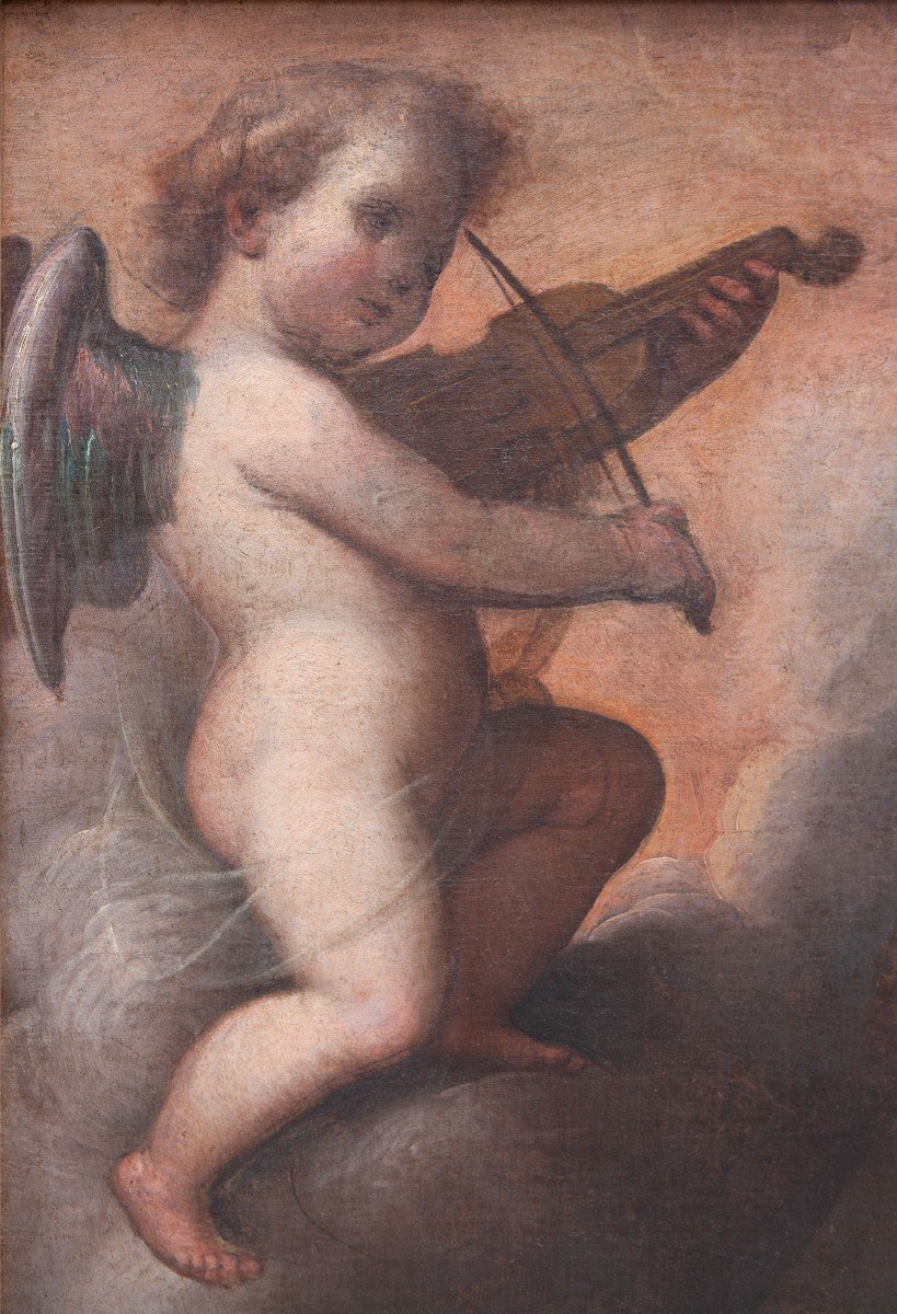 Guglielmo Caccia detto il Moncalvo (1568 –1625)  San Francesco d’Assisi confortato da un angelo-photo-3