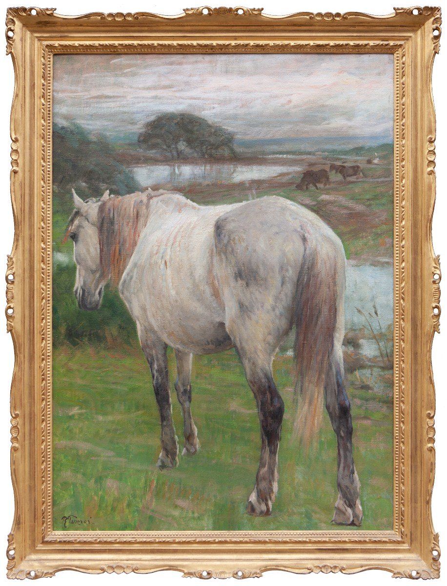 Ruggero Panerai  ( 1862 – 1923) Cavallo al pascolo