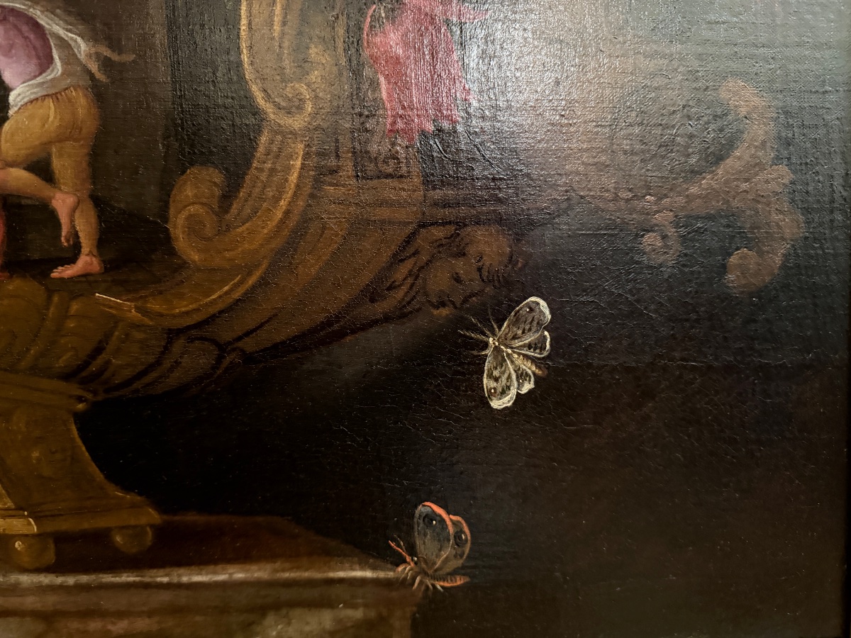 Natura Morta Con Fiori – Attribuita Al Maestro Dei Vasi Grotteschi – XVII Secolo-photo-6