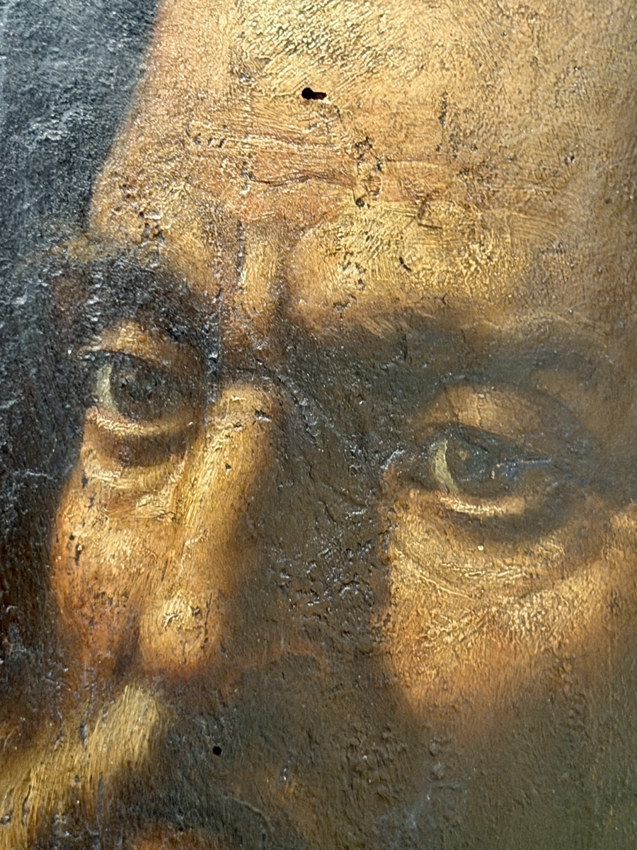 Studio Caravaggista Italiano – Olio su Tavola – Fine XVI / Inizi XVII Secolo-photo-4