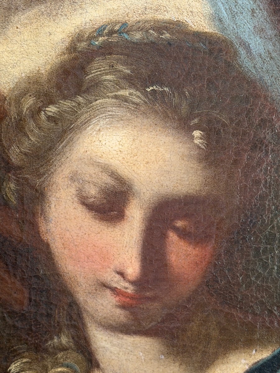L’Educazione Della Vergine – Pietro Bardellino – Olio Su Tela – XVIII Secolo-photo-3