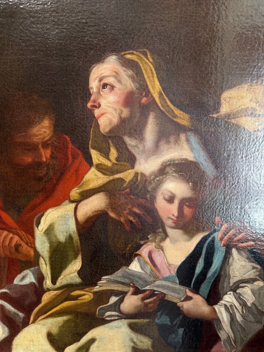 L’Educazione Della Vergine – Pietro Bardellino – Olio Su Tela – XVIII Secolo