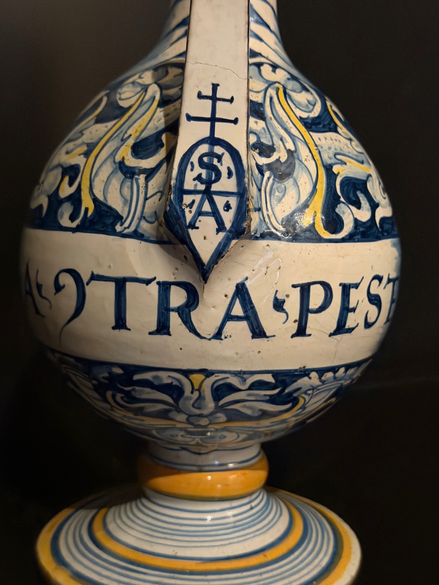 Boccale da farmacia in maiolica di Casteldurante, XVI secolo-photo-4