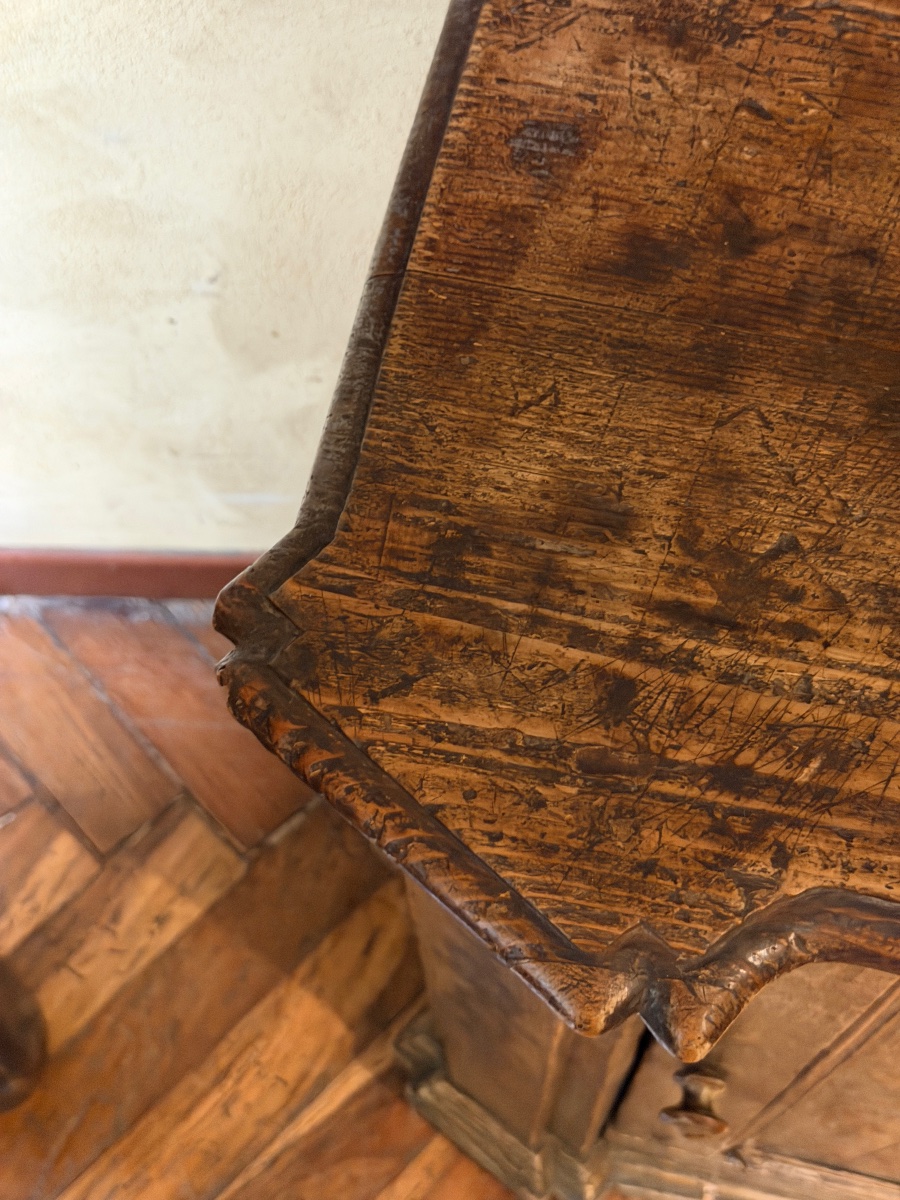 Piccolo credenzino veneziano laccato di epoca Luigi XIV-photo-3
