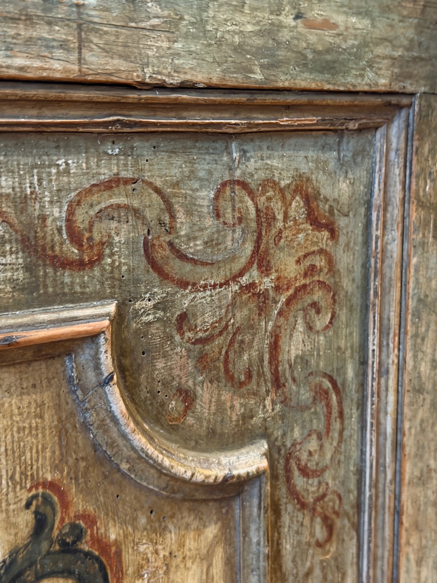 Piccolo credenzino veneziano laccato di epoca Luigi XIV-photo-1