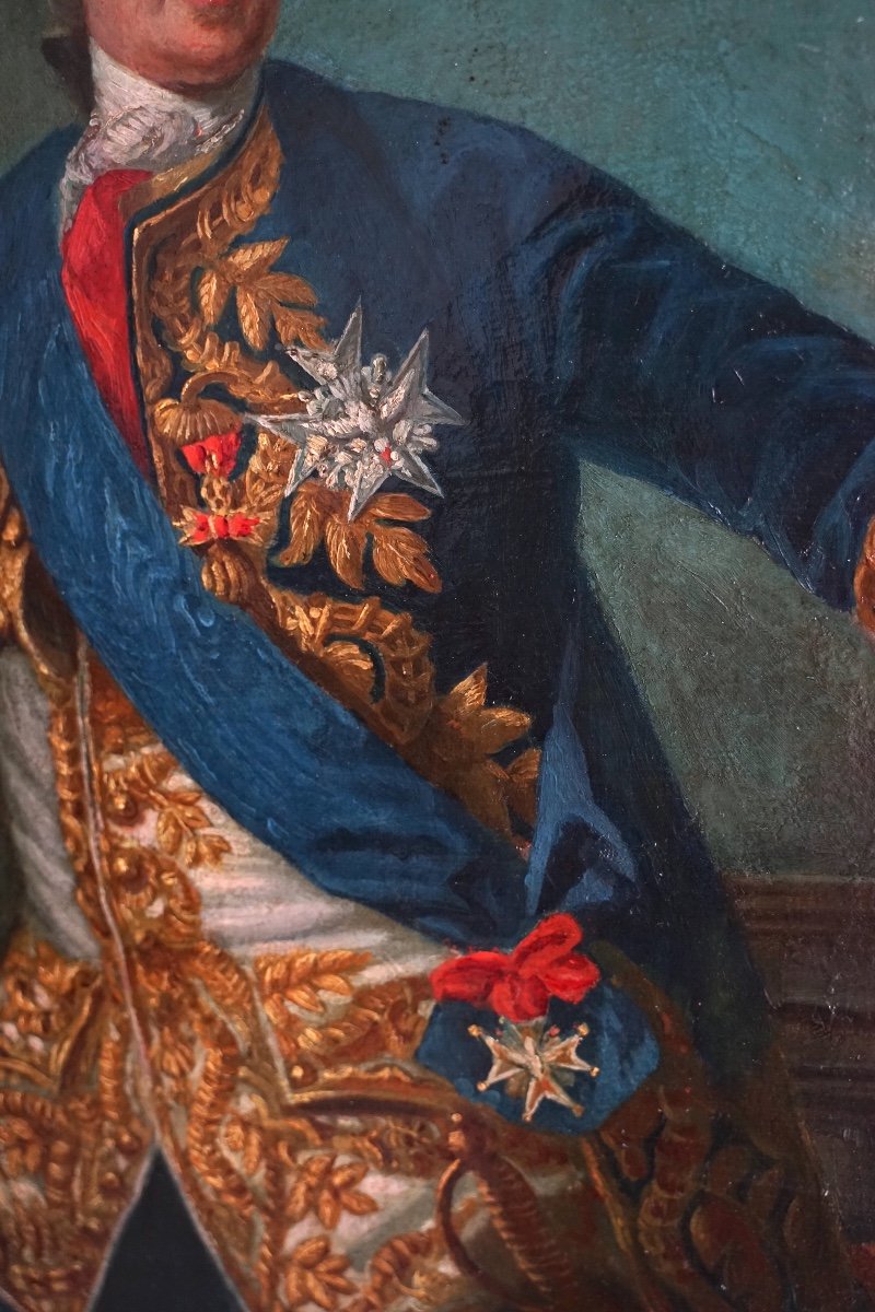 Dipinto Ritratto Luigi XV-photo-4
