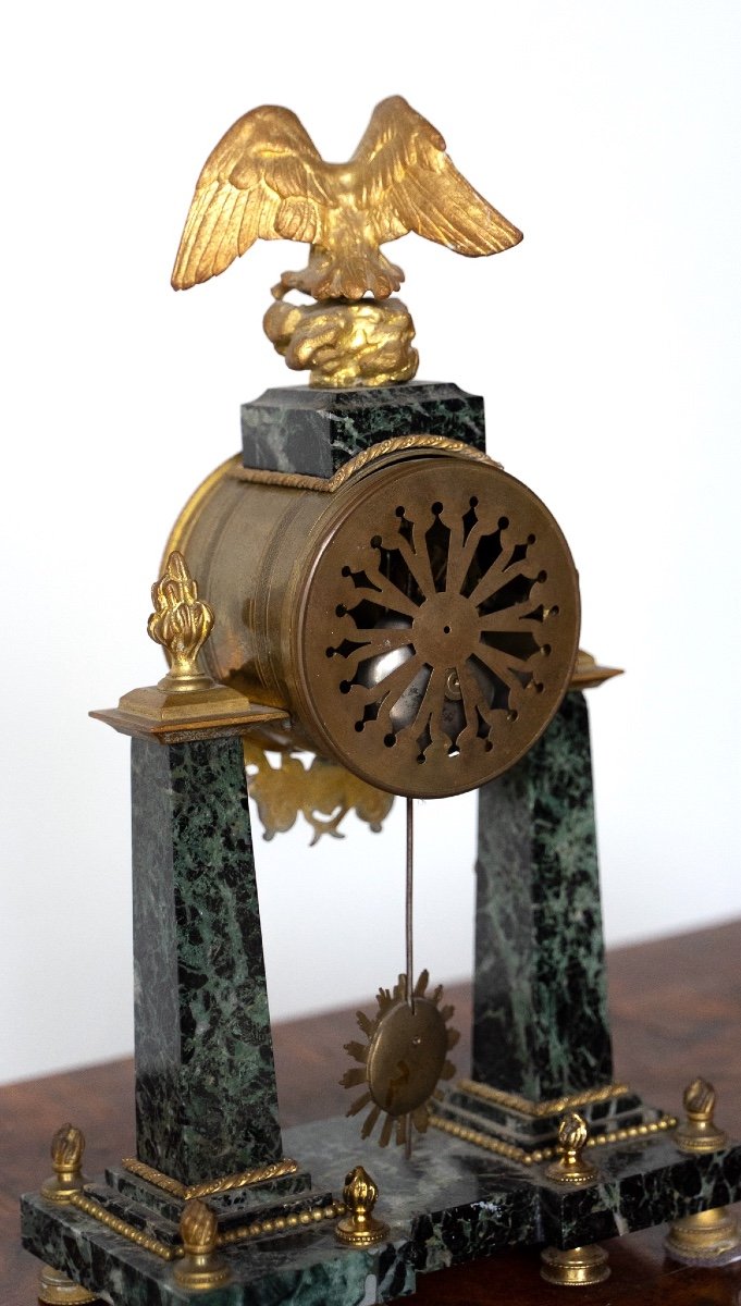 Orologio con pendolo da tavolo antico-photo-5