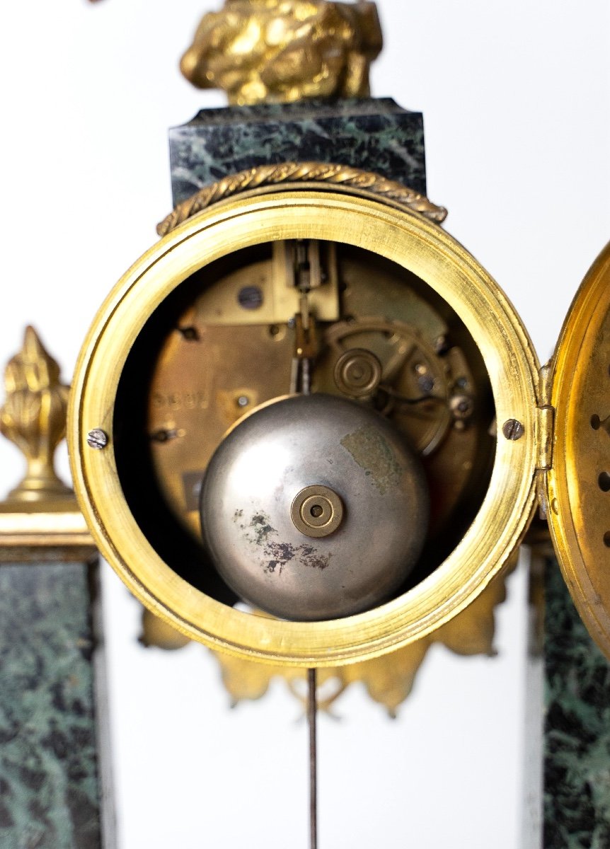 Orologio con pendolo da tavolo antico-photo-6