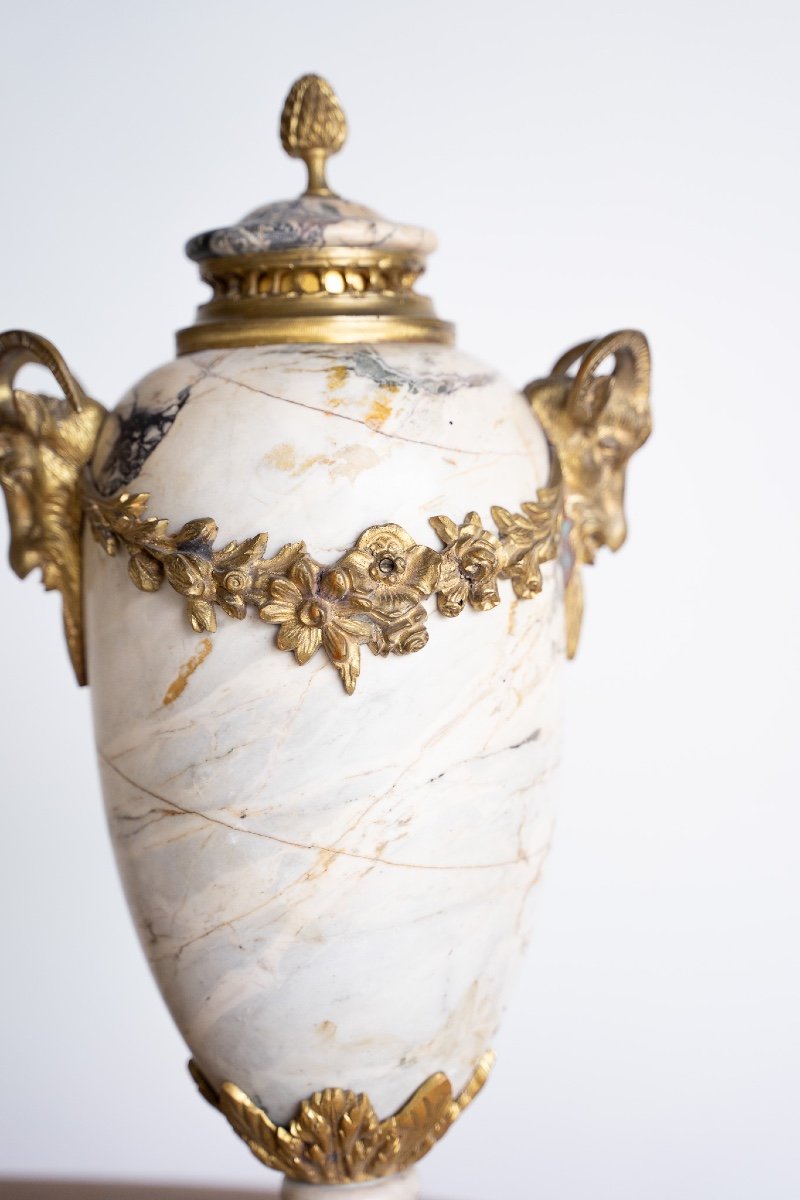 Antichi vasi in marmo breccia perlata-photo-2