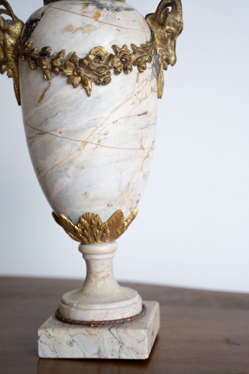 Antichi vasi in marmo breccia perlata-photo-4