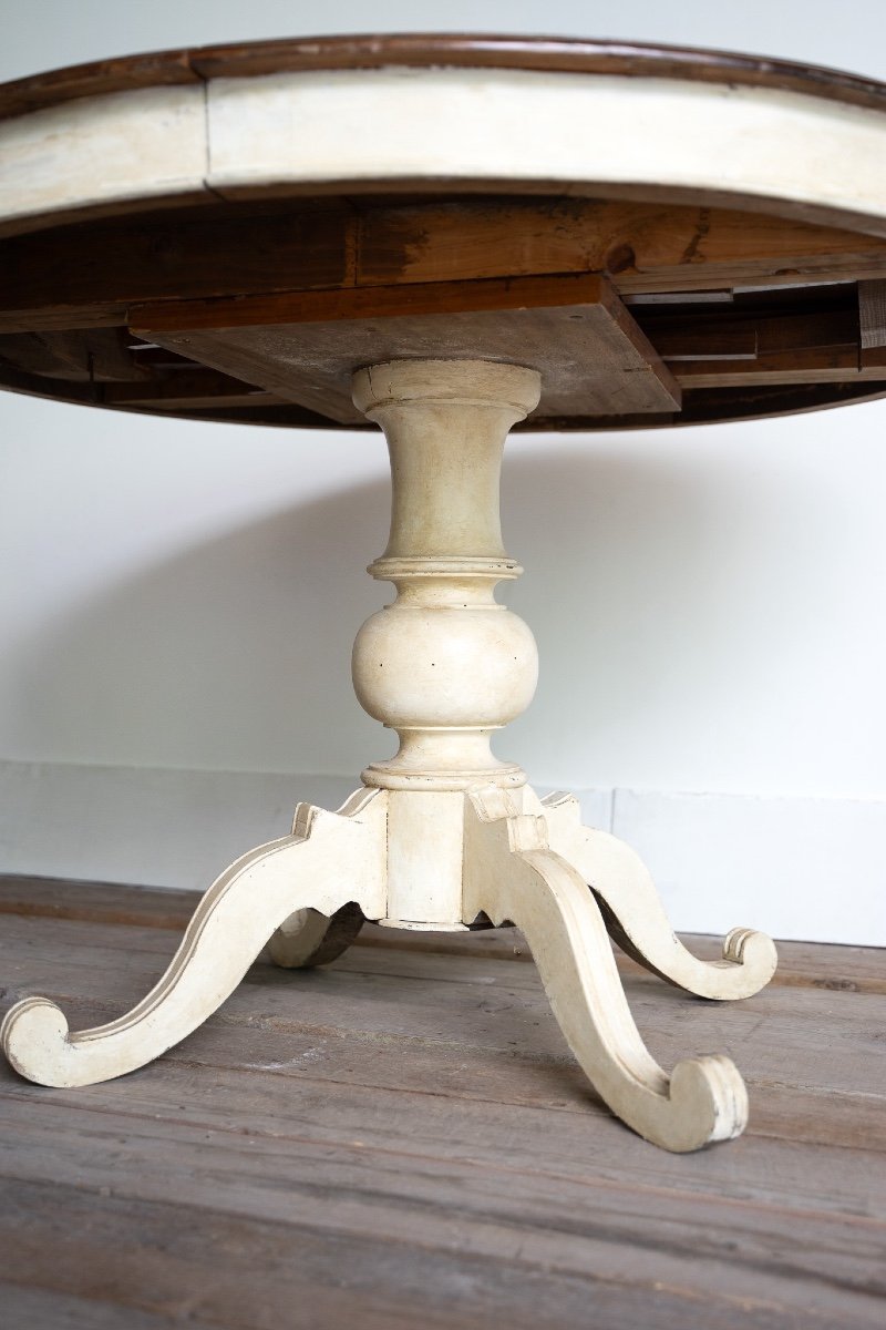 Tavolo rotondo in legno allungabile-photo-1