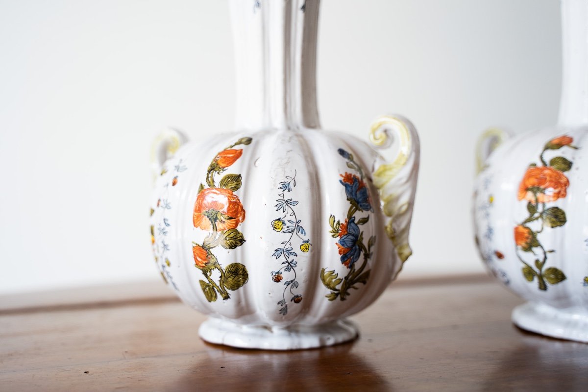 Antica coppia di vasi vasetti in porcellana di bassano-photo-4