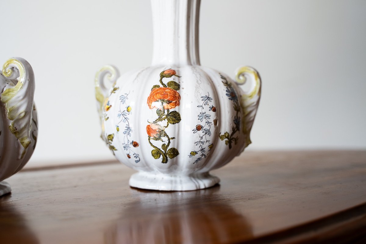 Antica coppia di vasi vasetti in porcellana di bassano-photo-5